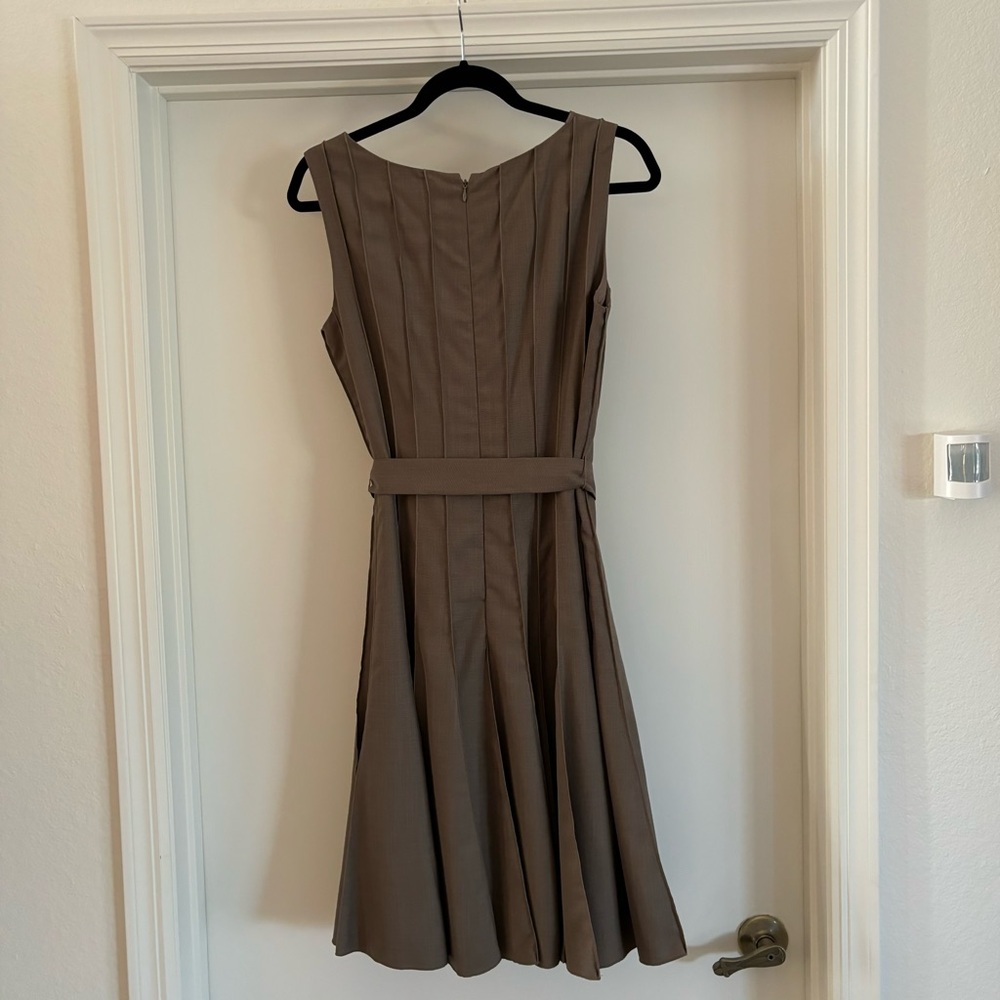Calvin Klein Brown Pleated Dress - Picture 2 of 5